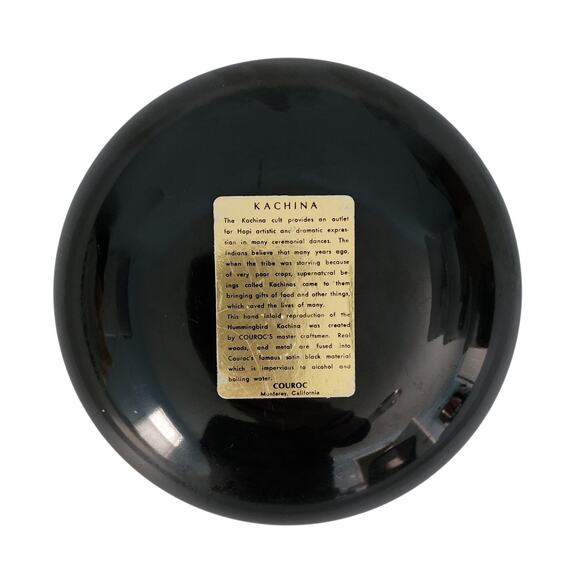 Vintage MCM Couroc Of Monterey Kachina Bowl - Picture 3 of 5